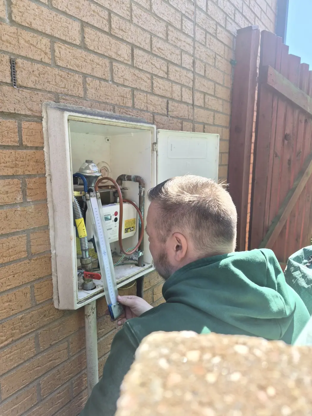 External heating appliance checks in progress